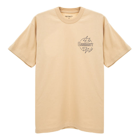 Carhartt WIP S/S Ablaze T-Shirt Cornsilk/Air Force Blue I033638 Degli Uberti